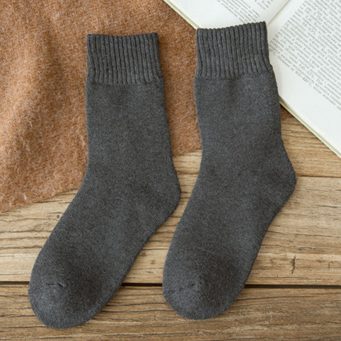 Series Of Warm Winter Socks Solid Color Cotton Socks Thick Wholesale Fluffy Fuzzy Socks